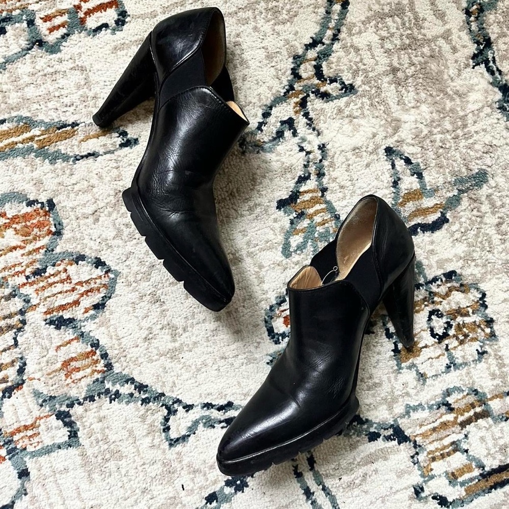 Black vintage booties